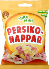 Sura Mini Persikonappar 70g Coopers Candy