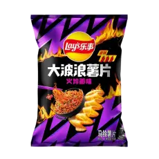 Lays Potetgull Big Wave Hot Chicken Noodle Smak 70g Coopers Candy
