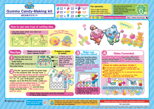 Kracie Colorful Peace Oekaki Gummi Land Coopers Candy