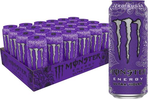Monster Energy Ultra Violet 50cl x 24st (helt flak) Coopers Candy
