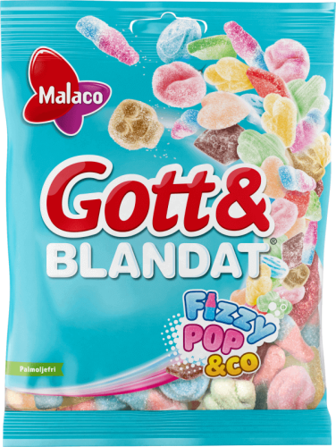 Malaco Gott & Blandat Fizzy 130g x 36st Coopers Candy