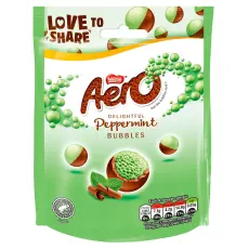 Aero Bubbles Peppermint Chocolate Bag 92g Coopers Candy