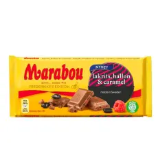Marabou Lakrits, Hallon & Caramel 160g Coopers Candy