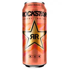 Rockstar Energy Drink Zero Sugar - Peach 50cl Coopers Candy