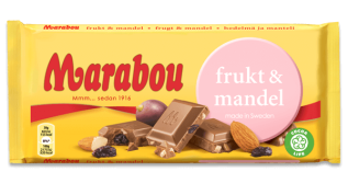 Marabou Frukt & Mandel 160g Coopers Candy