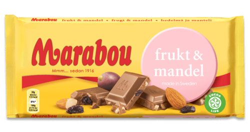 Marabou Frukt & Mandel 160g Coopers Candy