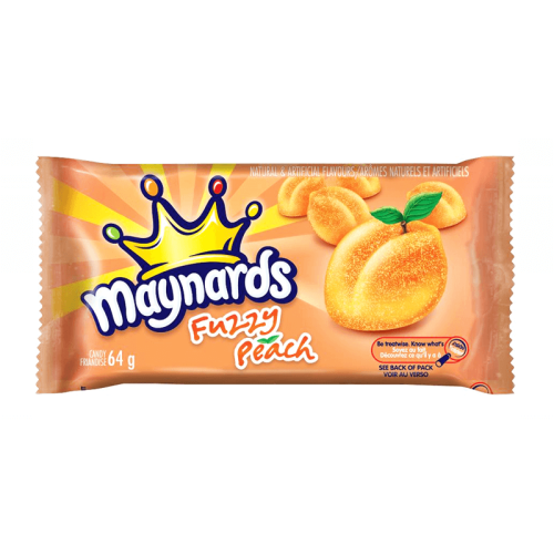 Maynards Fuzzy Peach 64g Coopers Candy