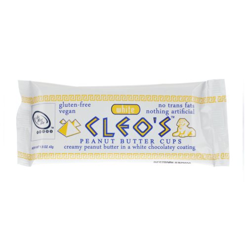 Go Max Go Cleos White Vegan Peanut Butter Cups 43g Coopers Candy