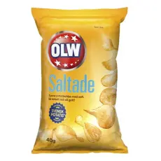 OLW Lättsaltade Chips 40g(BF:2025-05-26) Coopers Candy