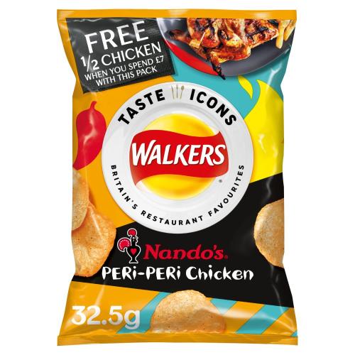Walkers Nandos Peri-peri Chicken Chips 125g Coopers Candy