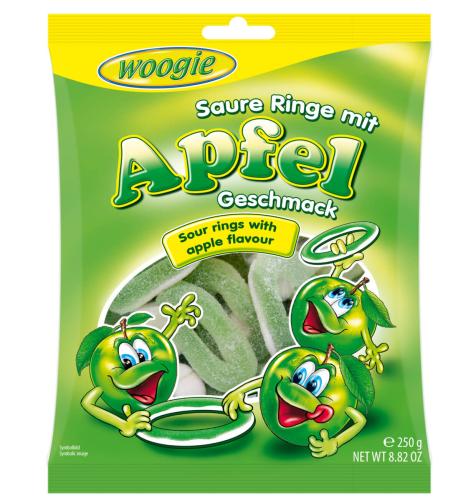 Woogie Sura Äppelringar 250g Coopers Candy