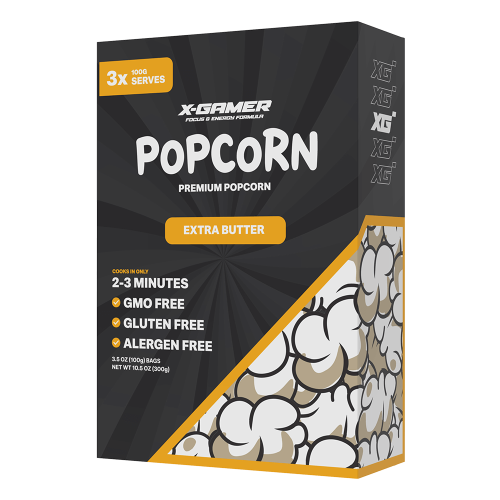 X-GAMER X-Corn Popcorn - Extra Smör 3x100g Coopers Candy
