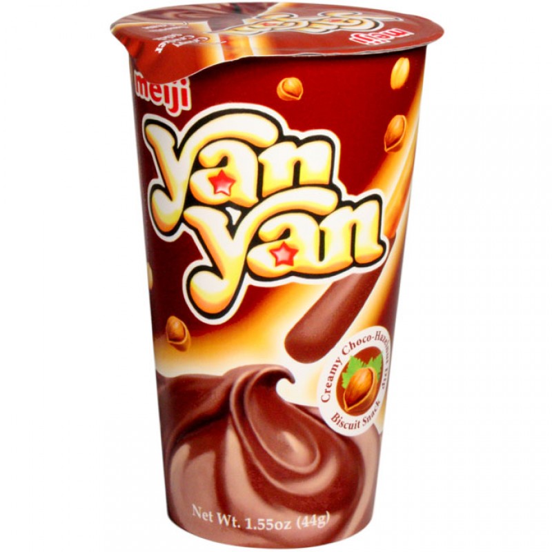 Meiji Yan Yan Creamy Hazelnut Dip Biscuit Snack 44g