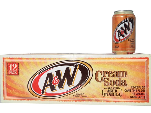 A&W Cream Soda 355ml 12-pack