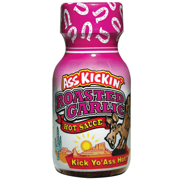 Kjøp Ass Kickin Roasted Garlic Hot Sauce Mini Bottle 22ml hos Coopers