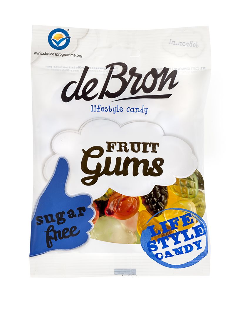 de Bron Fruit Gums Sukkerfri 100g