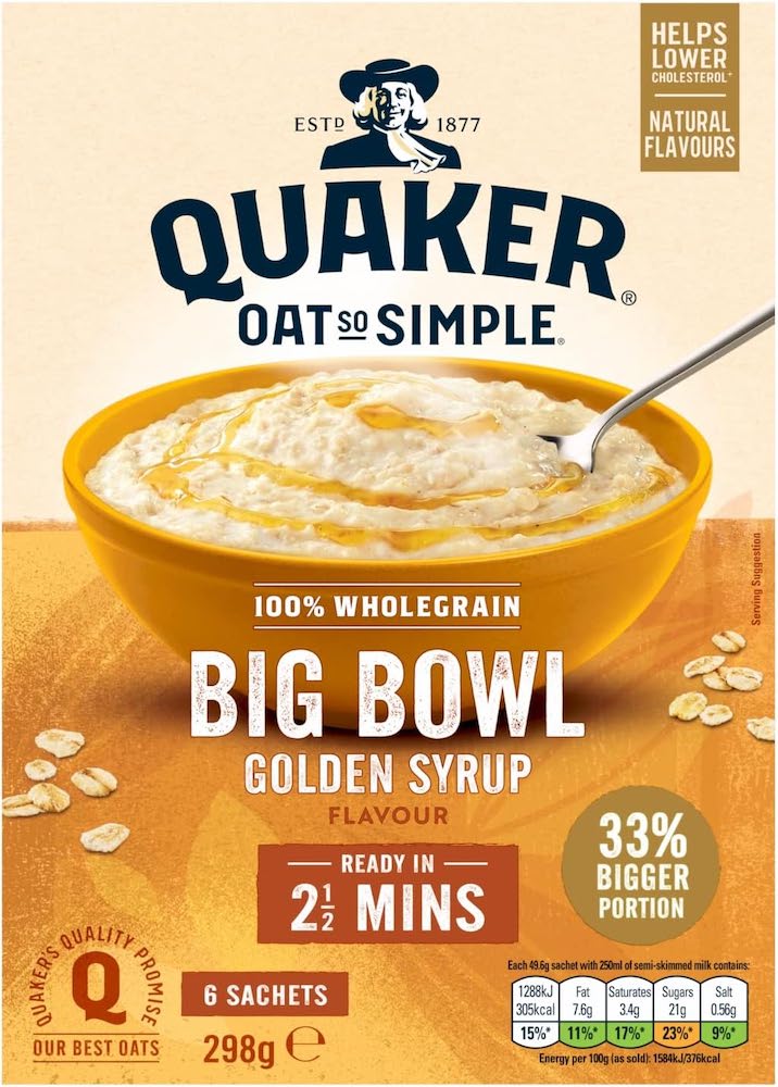 Quaker Oat So Simple Golden Syrup 297g