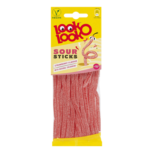 Look-O-Look Jordgubbsstänger 90g