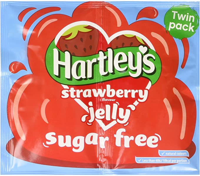 Kjøp Hartleys Sugar Free Strawberry Jelly Sachet 23g hos Coopers Candy