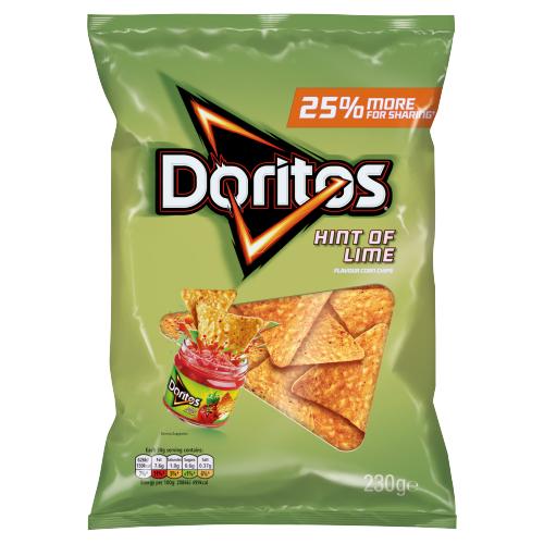 Doritos Hint Of Lime 230g (BF 210724) til 19, fra Allematpriser.no