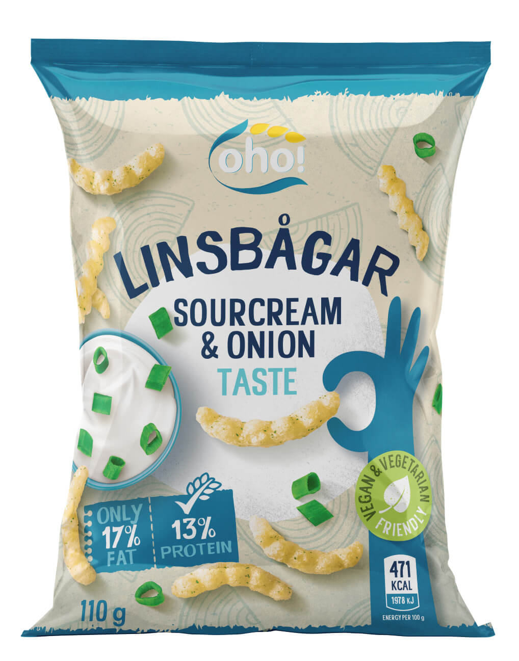 Bilde av Linsesnacks Sour Cream & Onion 100g