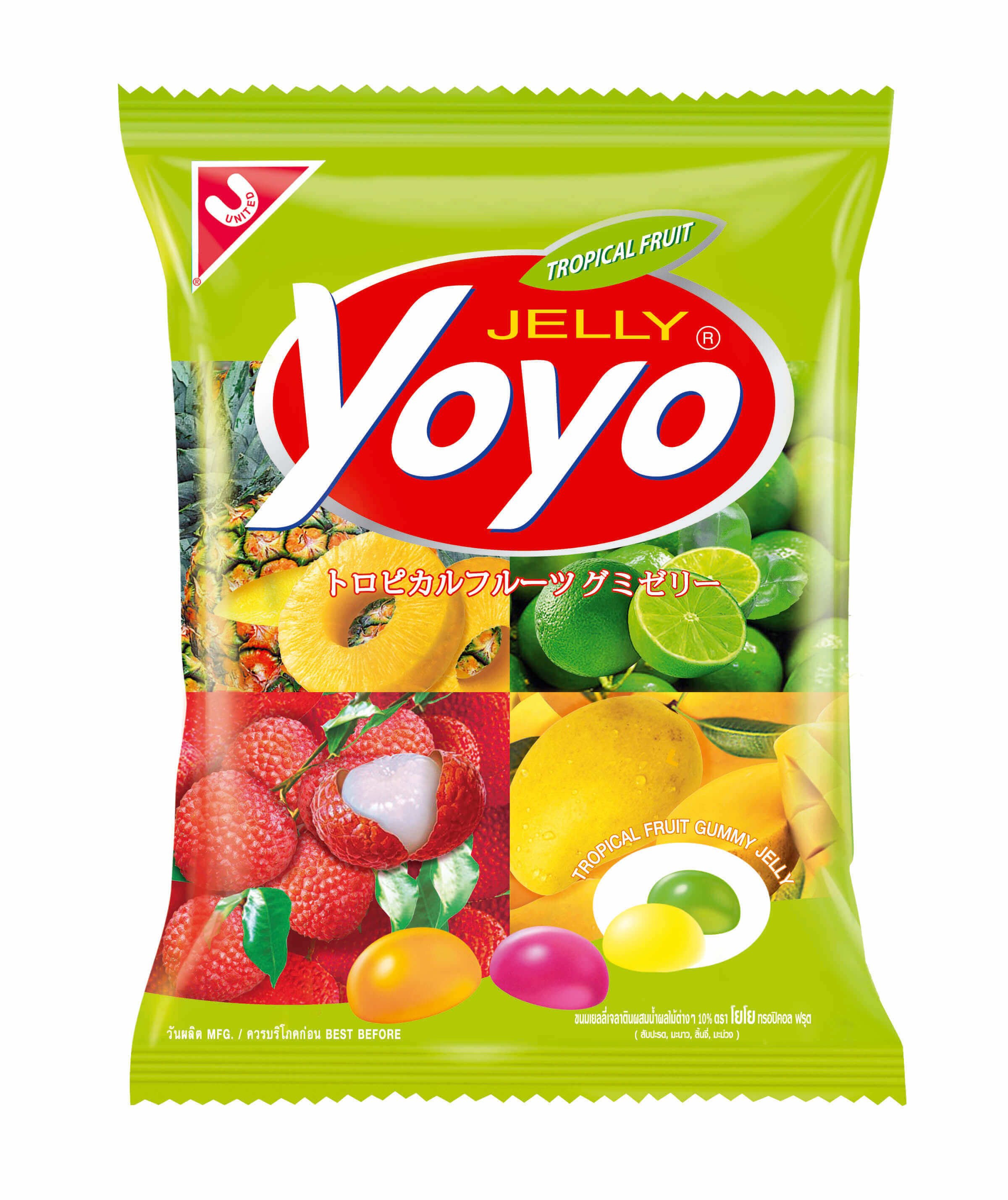 Yoyo Jelly Tropical Fruit 80g