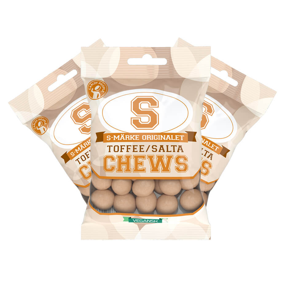 S-märke Chews Toffeesalt 70g x 3st
