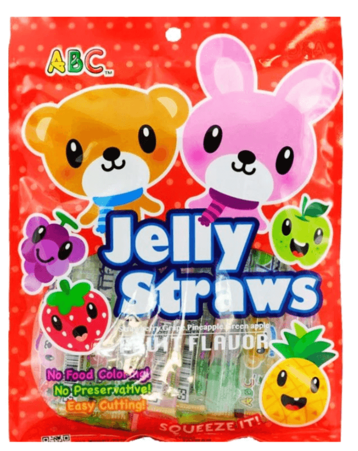 ABC Bear & Bunny Jelly Straws 300g