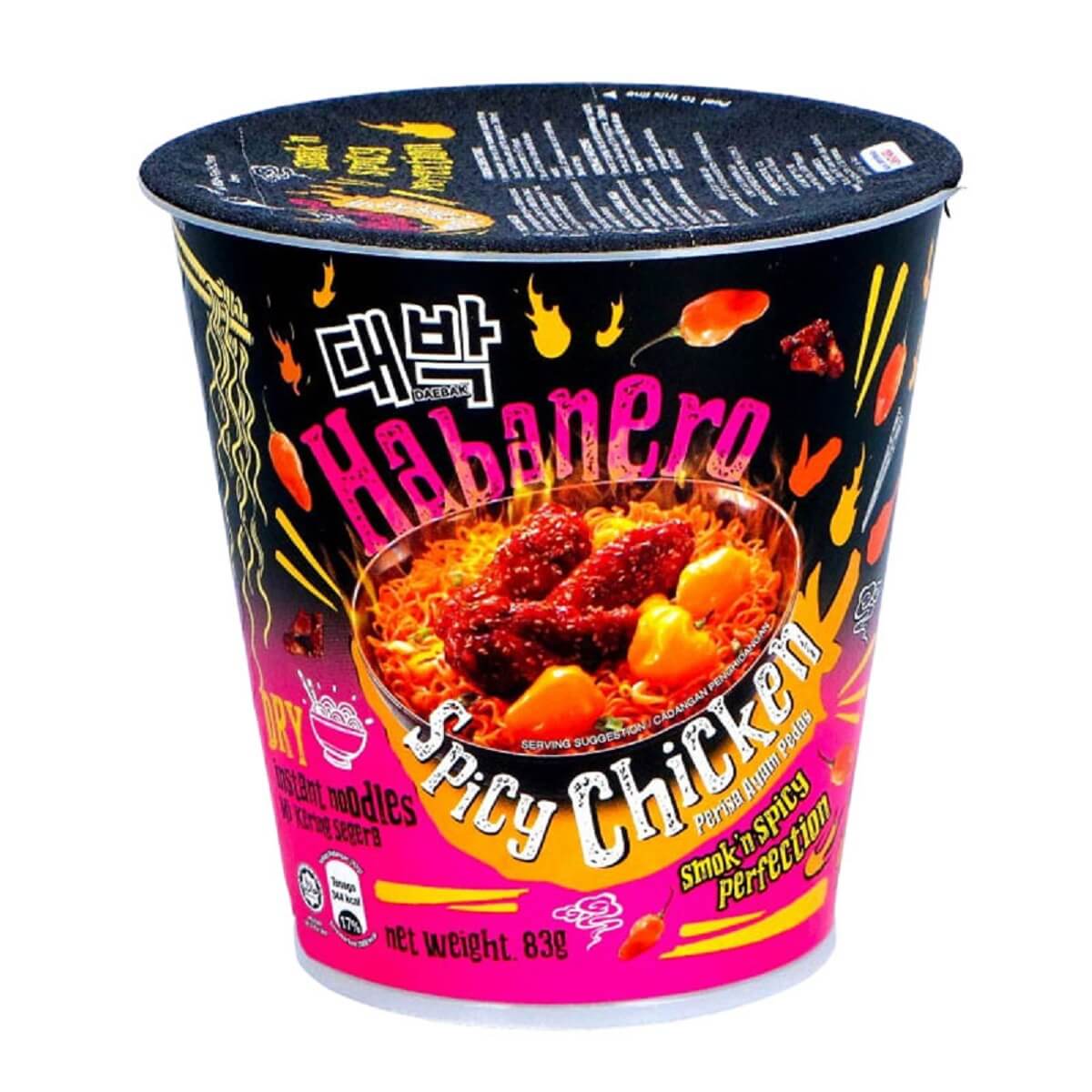 Daebak Noodle Bowl Habanero Spicy Chicken 79g(BF:2026-10-22)
