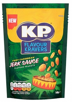 KP Flame Fieryjerk Sauce Peanuts 140g Coopers Candy