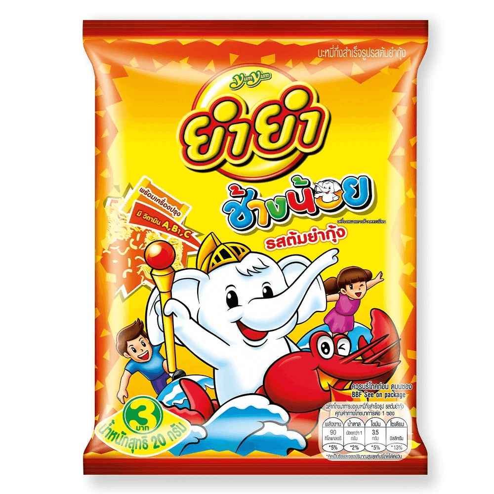 Yum Yum Changnoi Instant Noodle Tom Yum Kun 12-Pack 240g