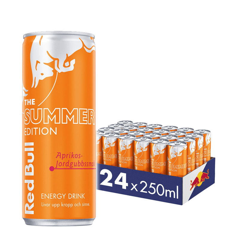Red Bull Aprikos Jordgubb 25cl x 24st