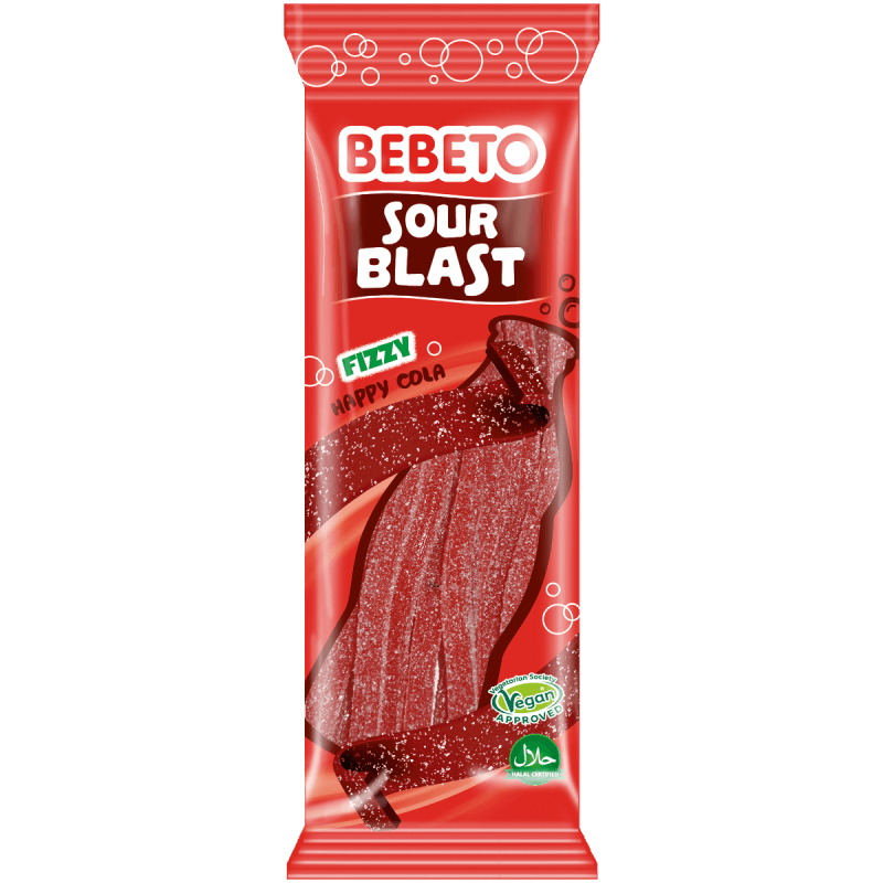 Bebeto Sour Blast - Fizzy Cola 180g