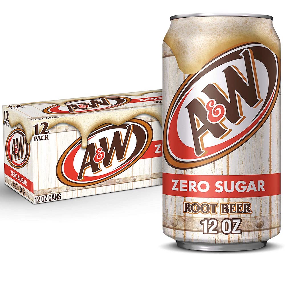 A&W Root Beer ZERO sugar 355ml x 12st