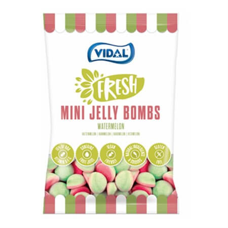 Vidal Mini Jelly Bombs Watermelon 80g