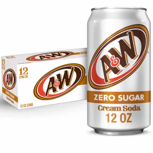 A&W Cream Soda Zero Sugar 355ml x 12st