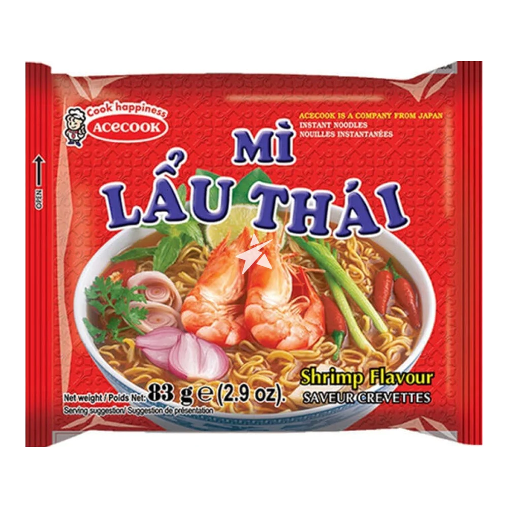 Acecook Instant Noodles Tom Yum Shrimp Flavour 83g