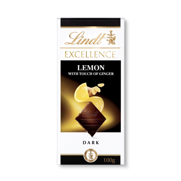 Lindt Excellence Dark Lemon Ginger 100g(BF:2024-10-31)