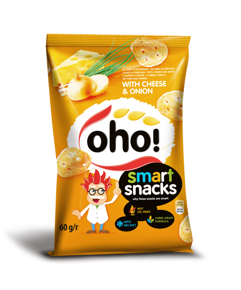 OHO Snacks Cheese & Onion 50g