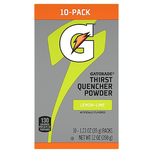 Gatorade Thirst Quencher Powder Lemon Lime 10-pack