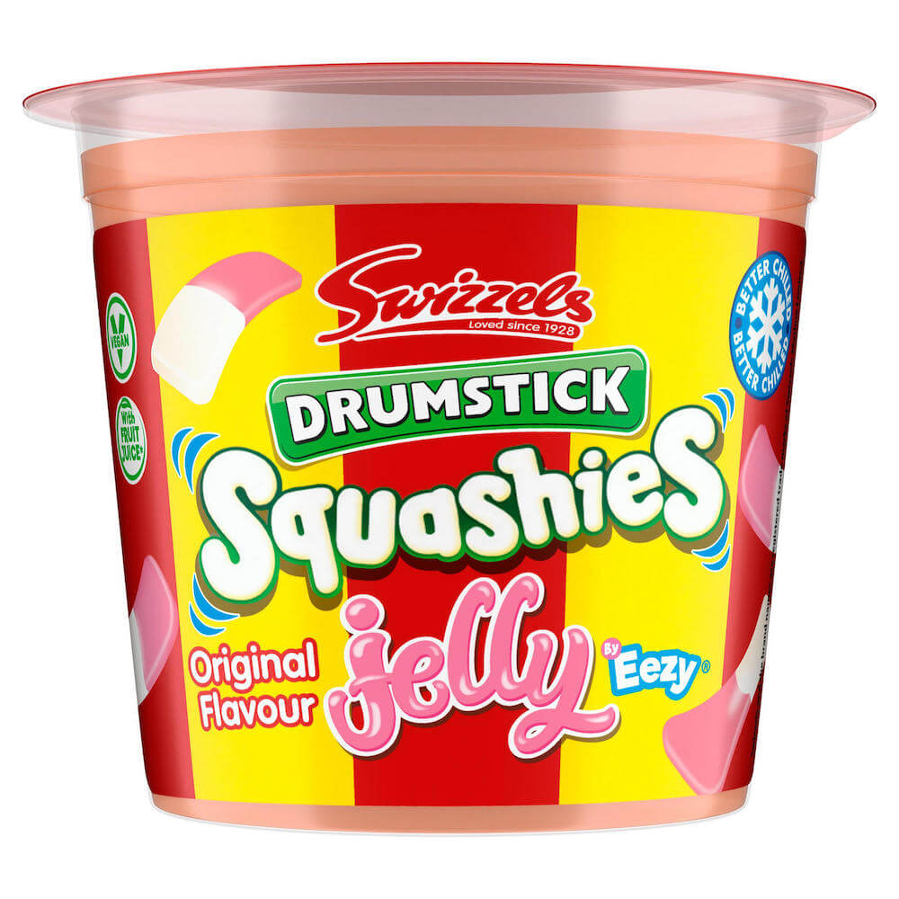 Swizzles Drumstick Squashies Jelly Tub Original Raspberry 125g(BF:2025-01-13)