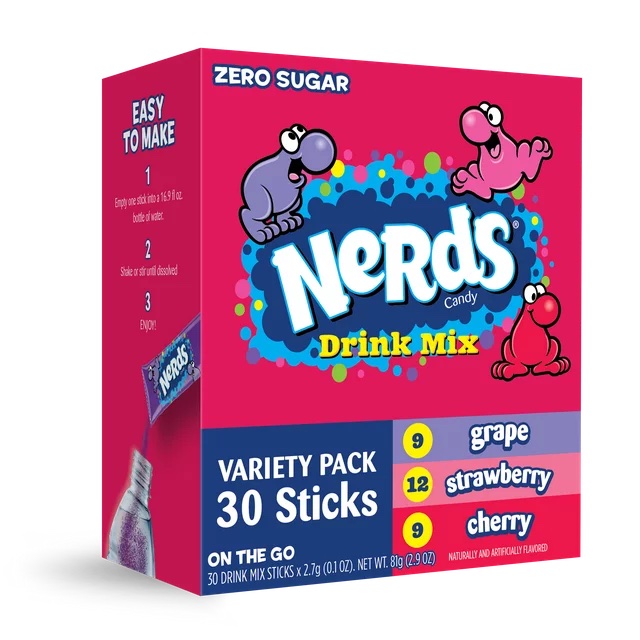 Nerds Drink Mix Zero Sugar Variety 30-Pack