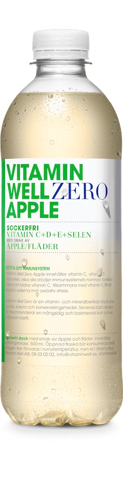 Vitamin Well ZERO Äpple 50cl(BF.2024-12-01)