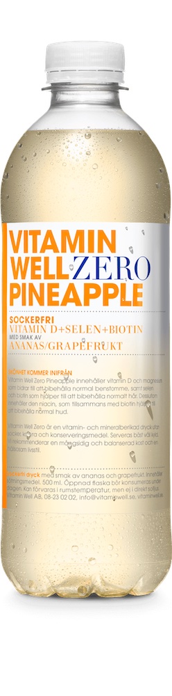 Vitamin Well ZERO Pineapple 50cl(BF:2024-12-01)