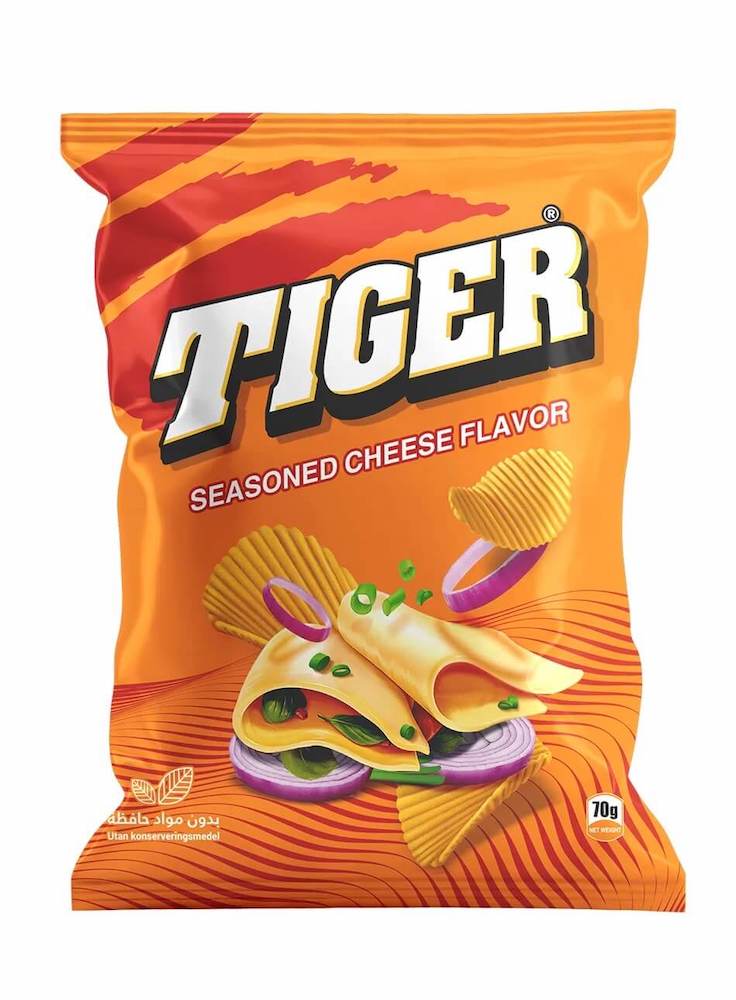 Tiger Potetgull Cheese 70g