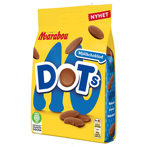 Marabou Dots Mjölkchoklad 120g