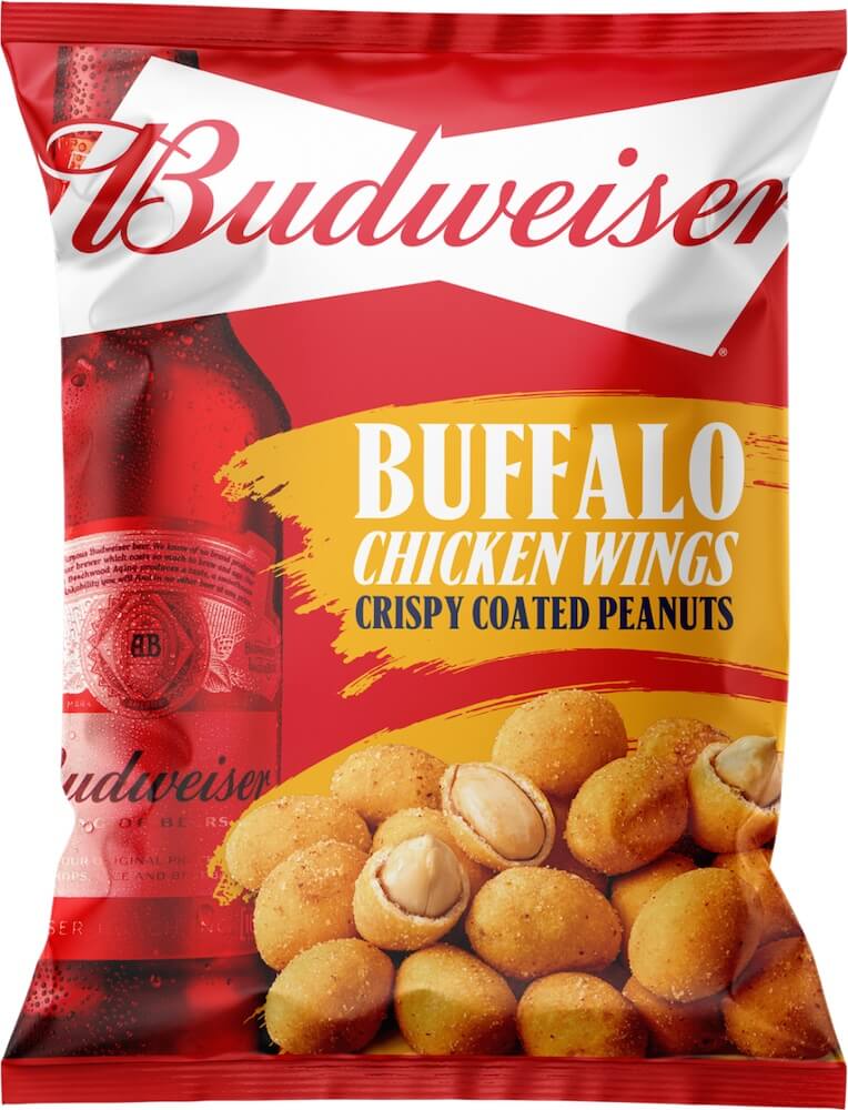 Budweiser Buffalo Chicken Wings Crispy Coated Peanuts 150g