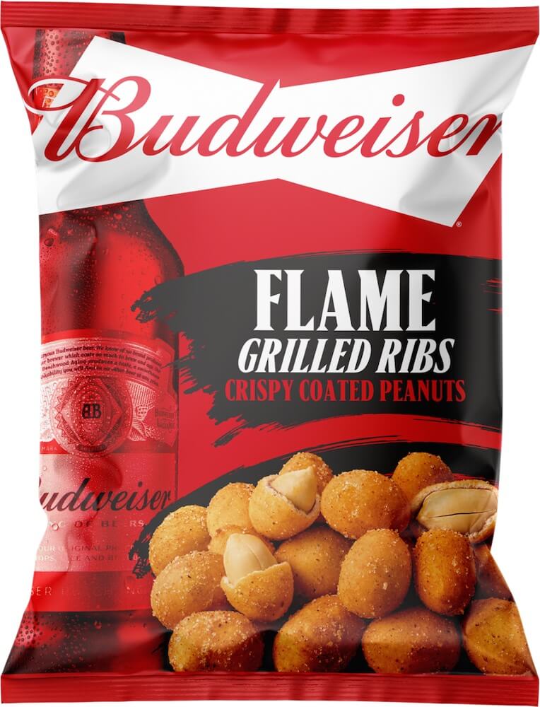 Budweiser Flame Grilled Ribs Crispy Coated Peanuts 150g