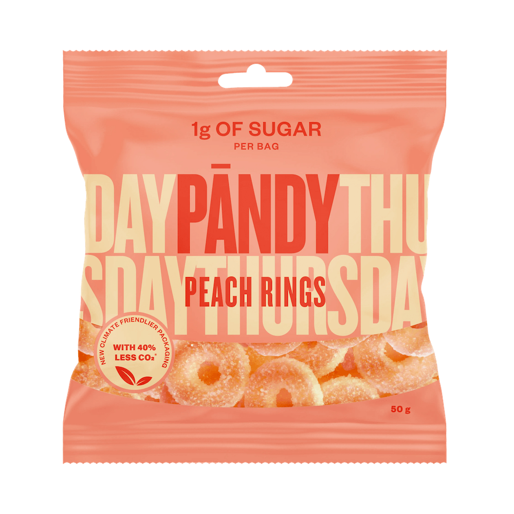 Pändy Candy Peach Rings 50g