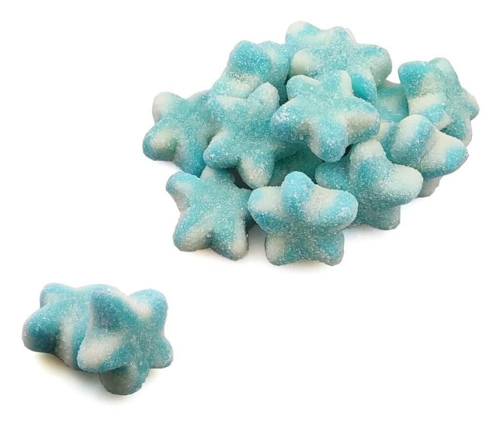 DulcePlus Sugared Blue Twist Stars 1kg